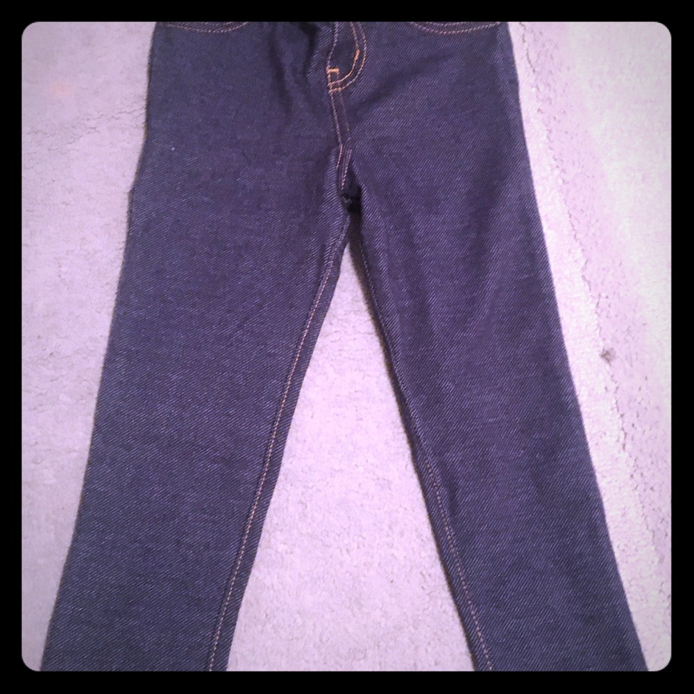 Stretchable jeans zipper front pockets elastic